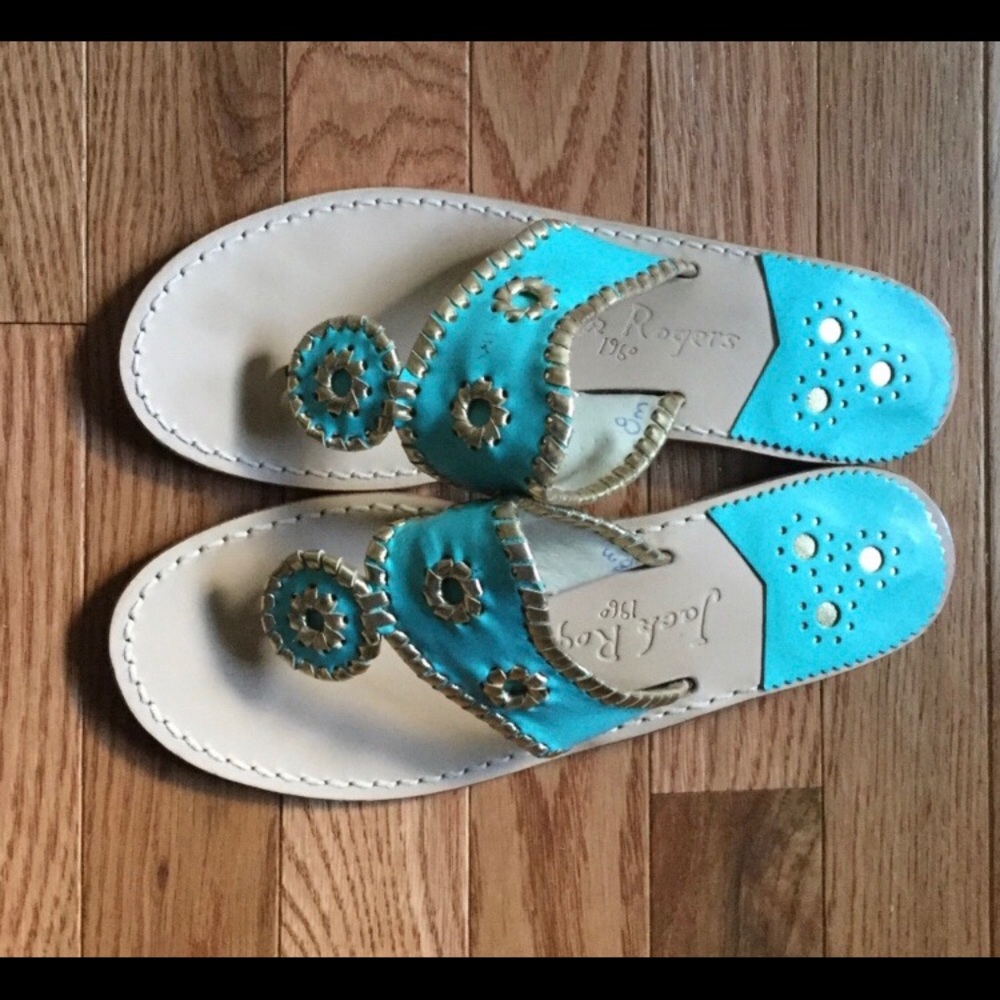 Jack Rogers Turquoise Sandals